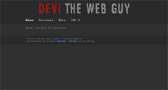 Desktop Screenshot of devithewebguy.com